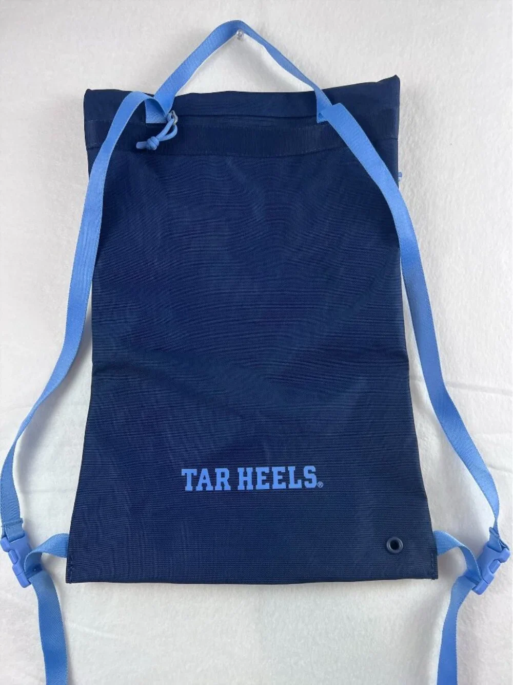 Nike North Carolina Tar Heels UNC Drawstring Backpack Gym Sack Navy Blue